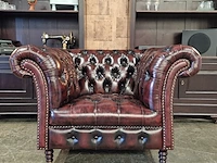 Fauteuil chesterfield, medburn, rood - afbeelding 1 van  7