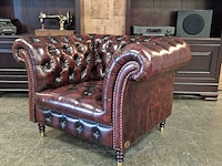 Fauteuil chesterfield, medburn, rood - afbeelding 2 van  7