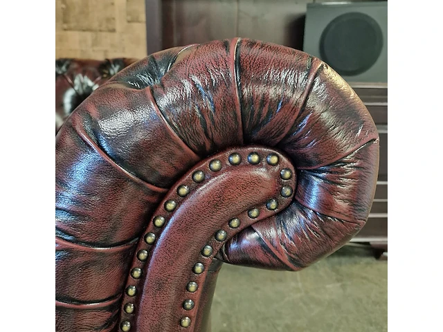 Fauteuil chesterfield, medburn, rood - afbeelding 4 van  7