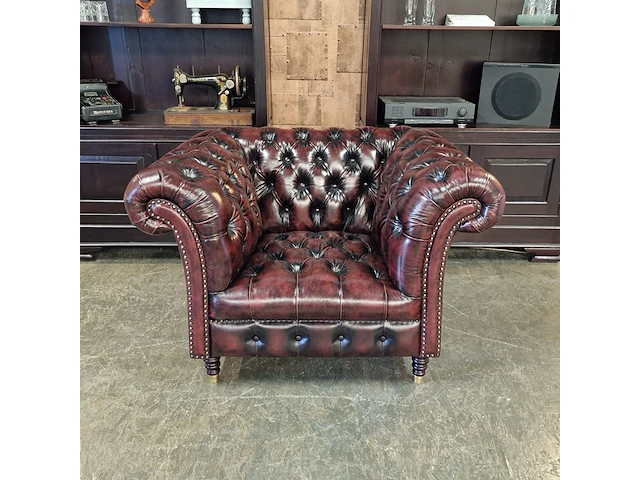 Fauteuil chesterfield, medburn, rood - afbeelding 5 van  7