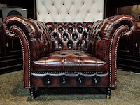 Fauteuil chesterfield, medburn, rood