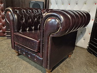 Fauteuil chesterfield, nal, rood - afbeelding 2 van  6