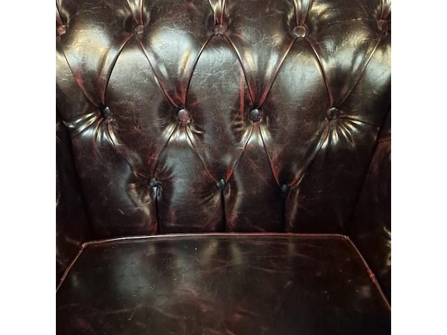 Fauteuil chesterfield, nal, rood - afbeelding 4 van  6