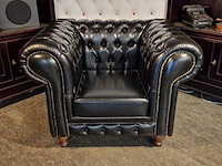 Fauteuil chesterfield, nal, zwart - afbeelding 2 van  5