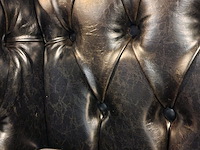 Fauteuil chesterfield, nal, zwart - afbeelding 4 van  5