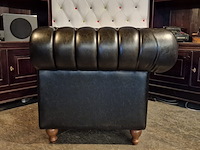 Fauteuil chesterfield, nal, zwart - afbeelding 5 van  5