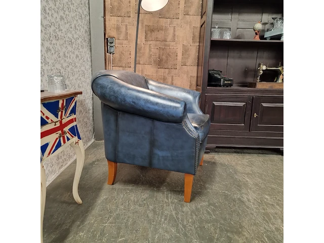 Fauteuil chesterfield, nelson, blauw - afbeelding 3 van  5