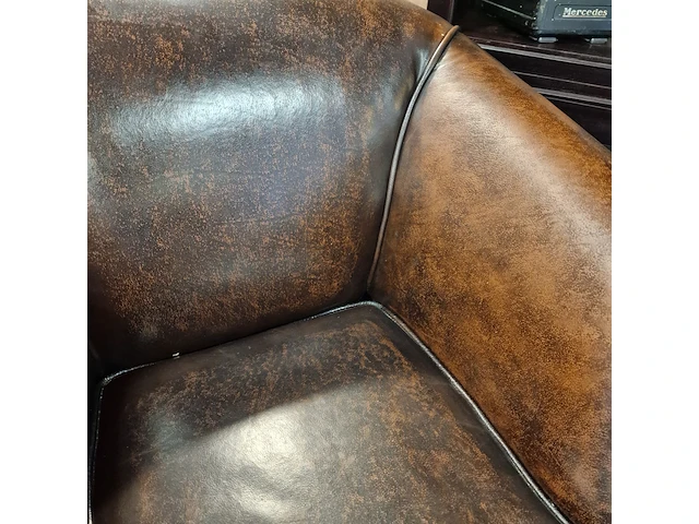 Fauteuil chesterfield, nelson, bruin - afbeelding 3 van  5