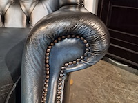 Fauteuil chesterfield, plainwing, blauw - afbeelding 2 van  4