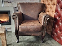 Fauteuil chesterfield, southfolk, bruin - afbeelding 1 van  6