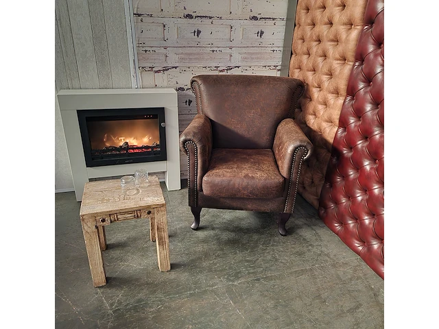 Fauteuil chesterfield, southfolk, bruin - afbeelding 2 van  6