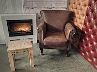 Fauteuil chesterfield, southfolk, bruin - afbeelding 2 van  6