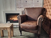 Fauteuil chesterfield, southfolk, bruin - afbeelding 4 van  6