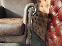 Fauteuil chesterfield, southfolk, bruin - afbeelding 5 van  6