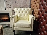 Fauteuil chesterfield, southfolk, creme - afbeelding 1 van  5