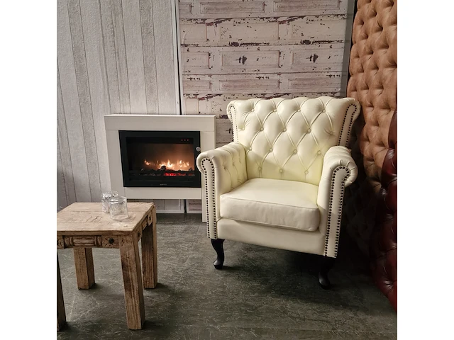 Fauteuil chesterfield, southfolk, creme - afbeelding 2 van  5