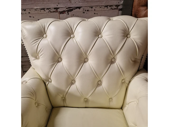 Fauteuil chesterfield, southfolk, creme - afbeelding 4 van  5
