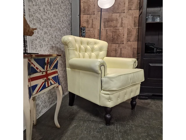 Fauteuil chesterfield, southfolk, creme - afbeelding 2 van  7