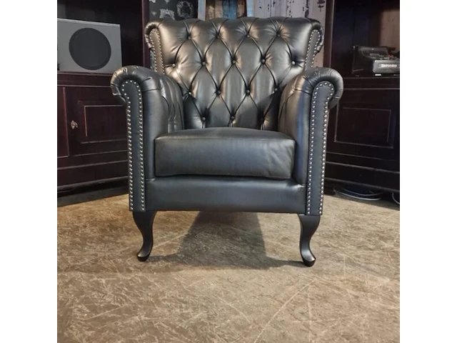 Fauteuil chesterfield, southfolk , zwart - afbeelding 2 van  5