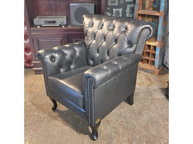 Fauteuil chesterfield, southfolk , zwart - afbeelding 5 van  5