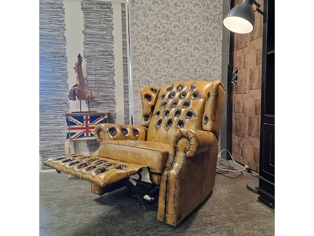 Fauteuil chesterfield, tremblay, geel - afbeelding 10 van  10