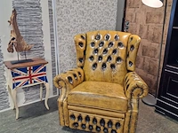 Fauteuil chesterfield, tremblay, geel - afbeelding 2 van  10