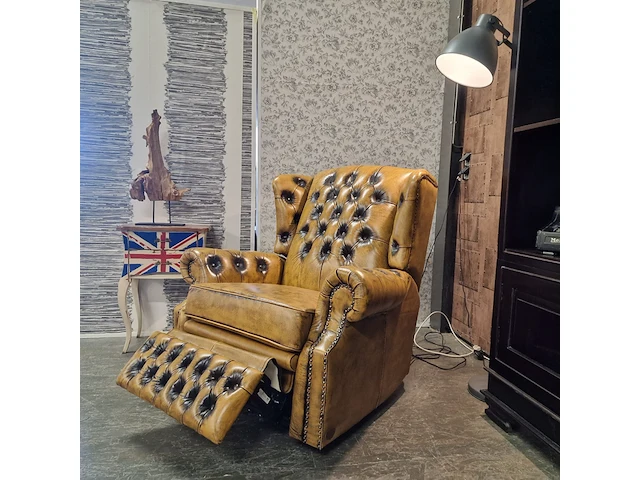 Fauteuil chesterfield, tremblay, geel - afbeelding 5 van  10