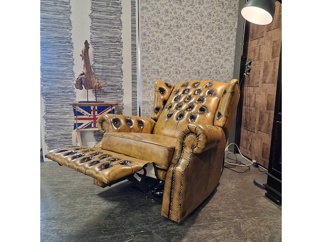 Fauteuil chesterfield, tremblay, geel - afbeelding 6 van  10
