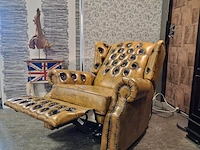 Fauteuil chesterfield, tremblay, geel - afbeelding 6 van  10
