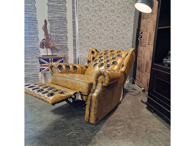 Fauteuil chesterfield, tremblay, geel - afbeelding 7 van  10