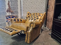 Fauteuil chesterfield, tremblay, geel - afbeelding 7 van  10