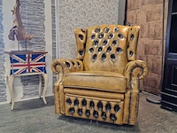Fauteuil chesterfield, tremblay, geel - afbeelding 9 van  10