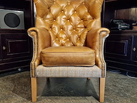 Fauteuil chesterfield, wallflower, bruin - afbeelding 1 van  6