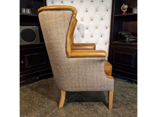 Fauteuil chesterfield, wallflower, bruin - afbeelding 3 van  6