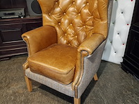 Fauteuil chesterfield, wallflower, bruin - afbeelding 4 van  6