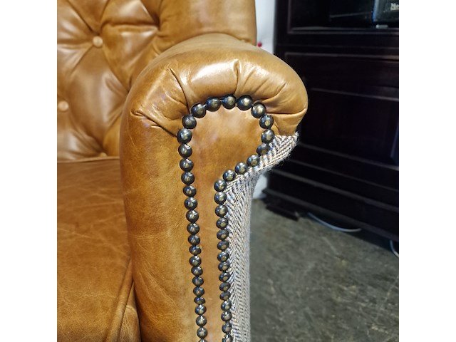 Fauteuil chesterfield, wallflower, bruin - afbeelding 5 van  6