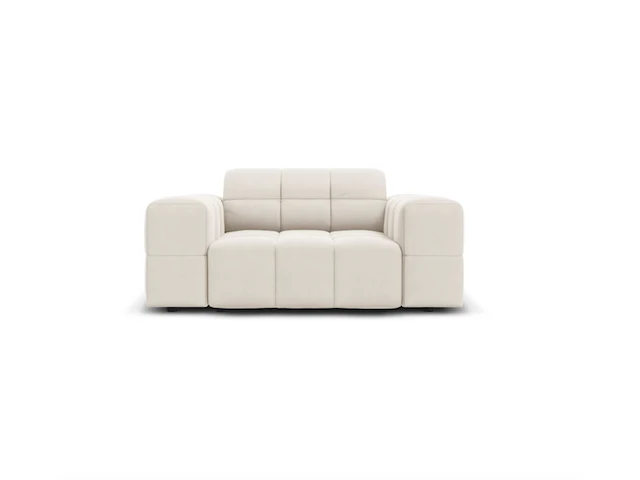 Fauteuil chicago velvet, cosmopolitan design, creme - afbeelding 1 van  5