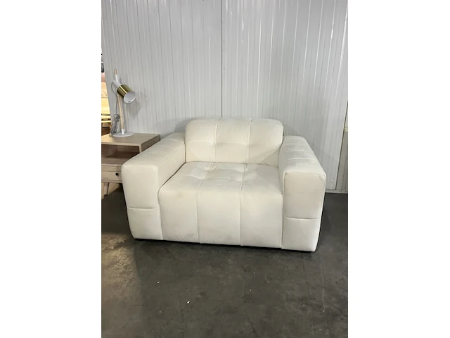 Fauteuil chicago velvet, cosmopolitan design, creme - afbeelding 2 van  5