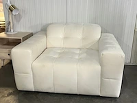 Fauteuil chicago velvet, cosmopolitan design, creme - afbeelding 2 van  5