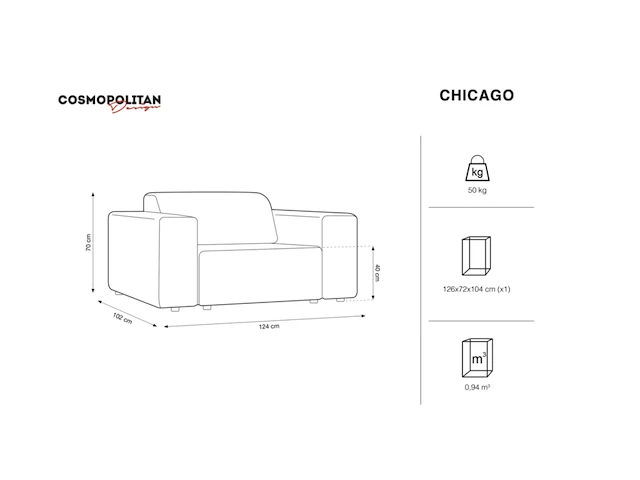 Fauteuil chicago velvet, cosmopolitan design, creme - afbeelding 3 van  5