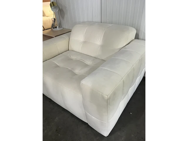 Fauteuil chicago velvet, cosmopolitan design, creme - afbeelding 4 van  5