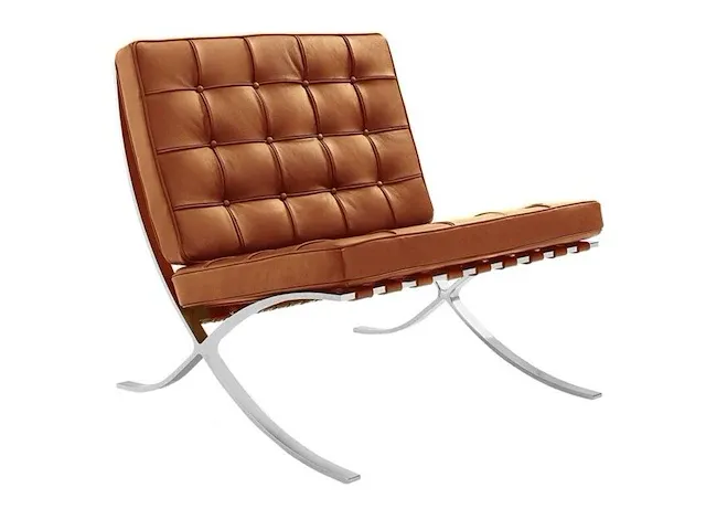 Fauteuil dime house, barcelona fauteuil, cognac, bouwjaar 2022 - afbeelding 1 van  3