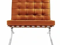 Fauteuil dime house, barcelona fauteuil, cognac, bouwjaar 2022 - afbeelding 2 van  3