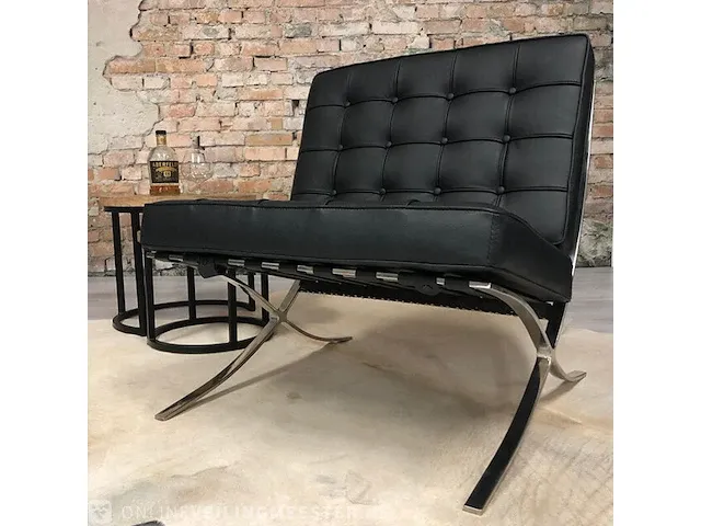 Fauteuil dime house, barcelona fauteuil, zwart, bouwjaar 2022 - afbeelding 1 van  4