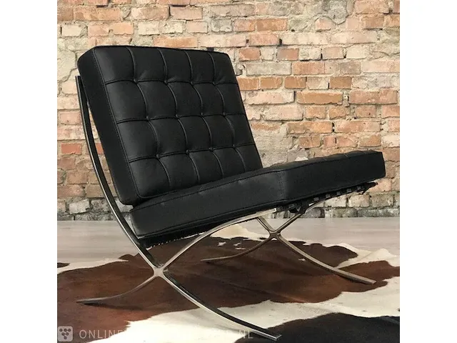 Fauteuil dime house, barcelona fauteuil, zwart, bouwjaar 2022 - afbeelding 2 van  4