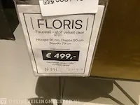 Fauteuil floris , oker - afbeelding 4 van  4