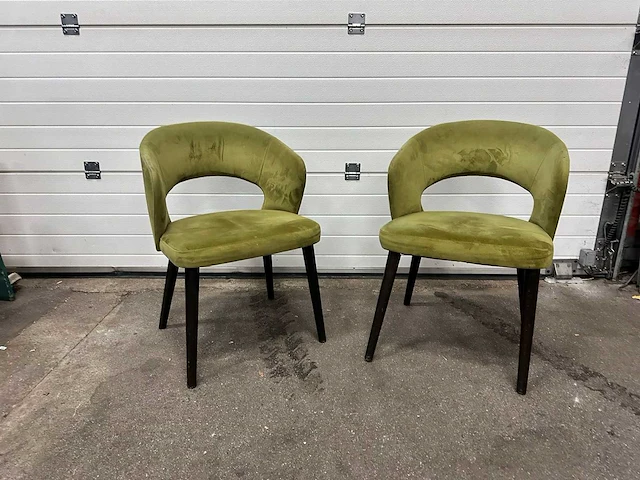 Fauteuil gestoffeerd (2x) - afbeelding 1 van  2