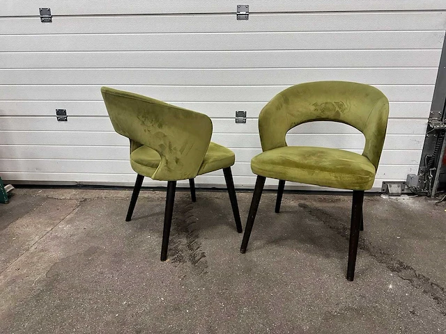 Fauteuil gestoffeerd (2x) - afbeelding 1 van  2