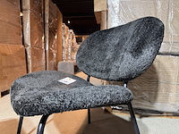 Fauteuil + hocker home-bound, pip, zwart - afbeelding 4 van  5