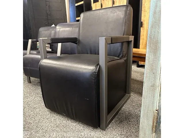 Fauteuil, leer - afbeelding 1 van  3